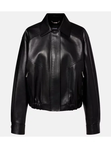 Geanta de piele Versace negru