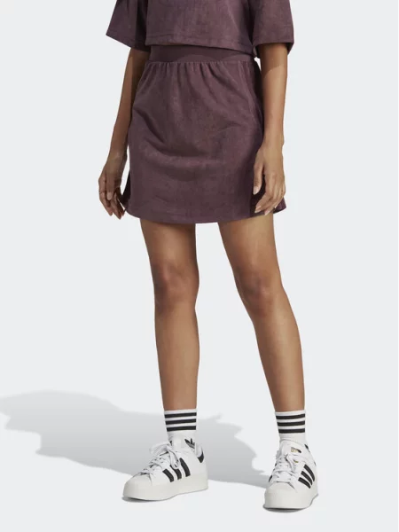 Adidas Spódnica dresowa adicolor Classics Suede Bordowy