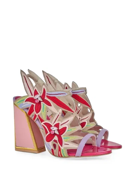 Sandale Kat Maconie cu model floral roz