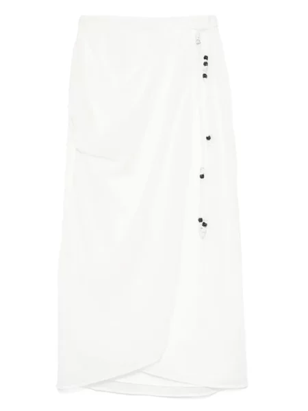 Spódnica midi Sir. do kolan biała