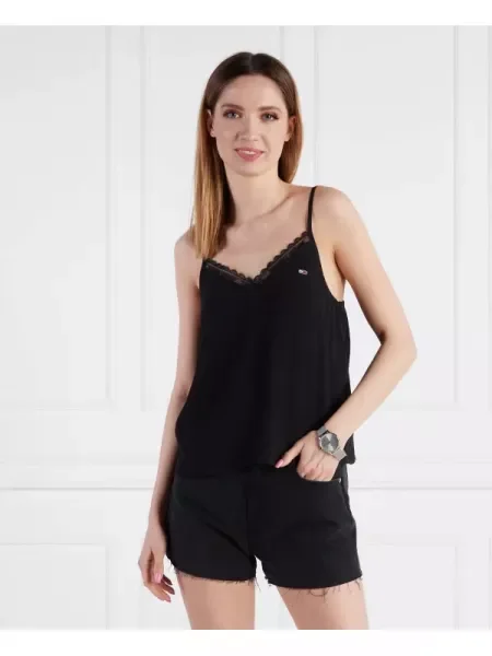 Felső Tommy Jeans fekete