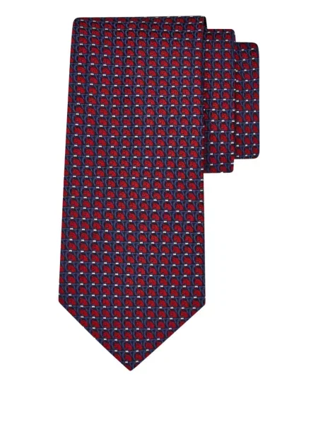 Cravată Ferragamo din jacard albastru