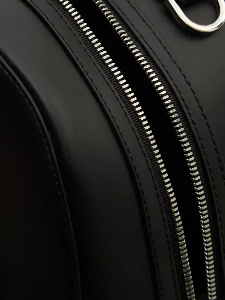 Кожаный рюкзак Tommy Hilfiger в деловом стиле черный