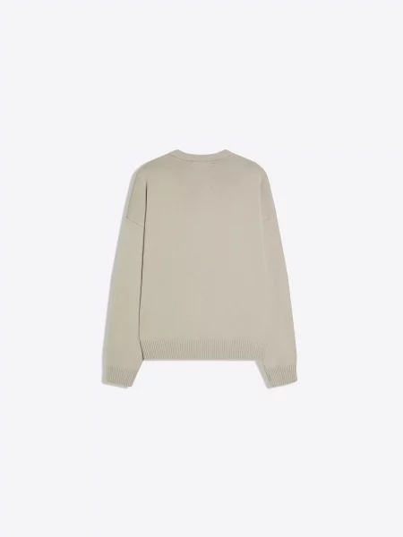 Bershka Pulover nisipiu / piatră gri