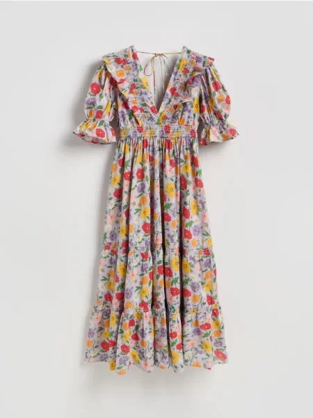 Reserved Rochie maxi cu model lavand