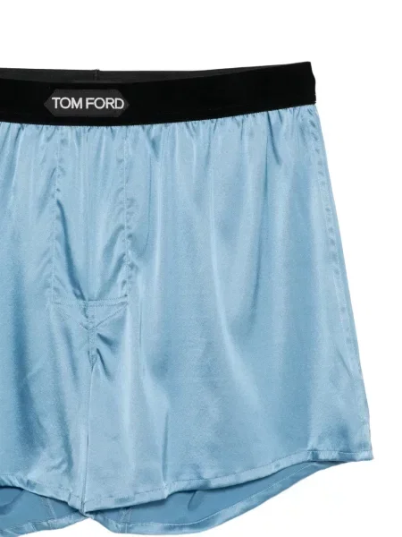 Pantaloni scurți Tom Ford cu autograf albastru