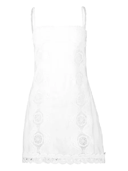 Rochie Waimari din dantelă de costum alb