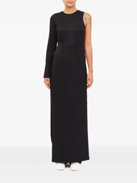 Palaidinė Mm6 Maison Margiela vieno peties juoda