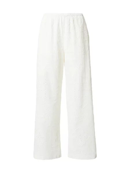 Lindex Pantaloni Beatrice' alb