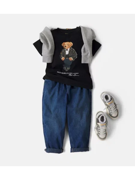Gyerek pólóing Polo Ralph Lauren fekete
