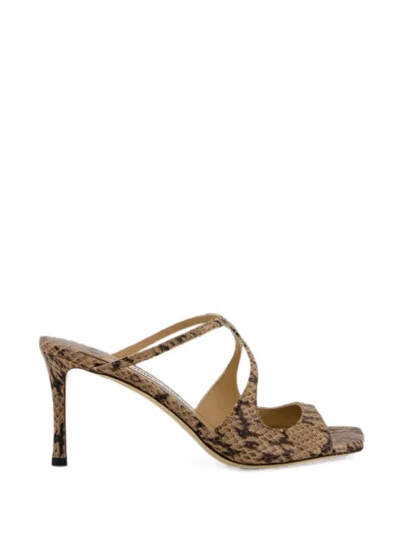 Sandale Jimmy Choo din piele cu model piele de șarpe