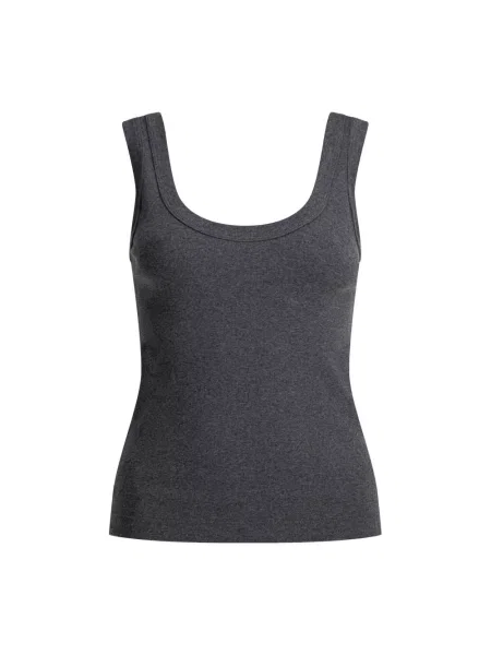 Podkoszulka Brunello Cucinelli prążkowana szara