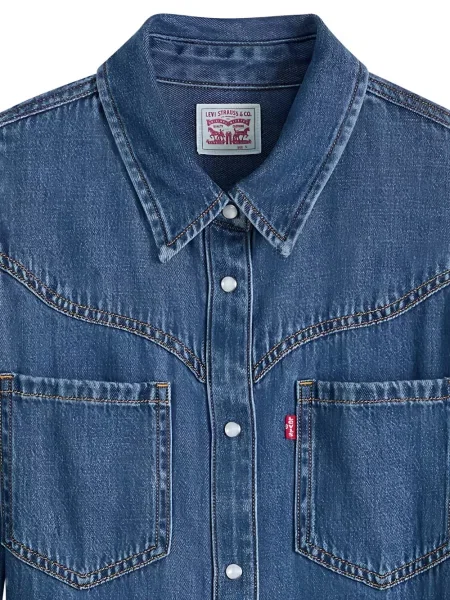Cu centură rochie midi Levi's® albastru