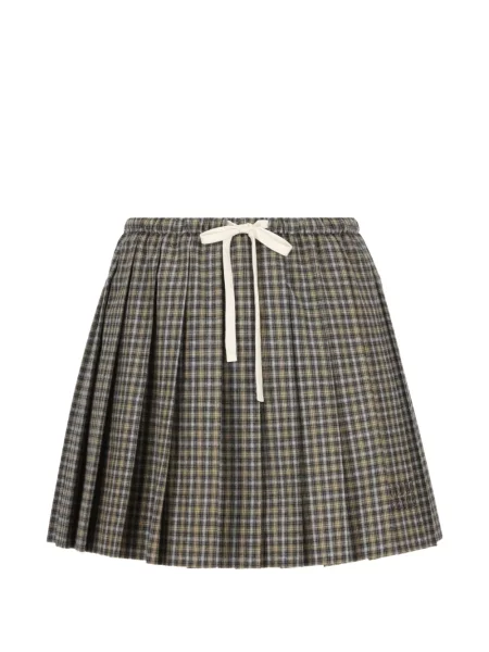 Fusta mini Miu Miu în carouri