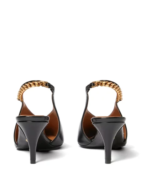 Pantofi cu toc Stella Mccartney slingback negru