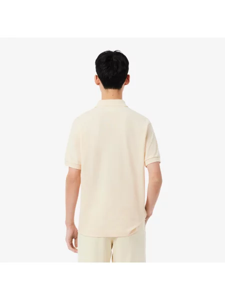 Lacoste Koszulka Polo Oryginał Petit Piqué beżowa