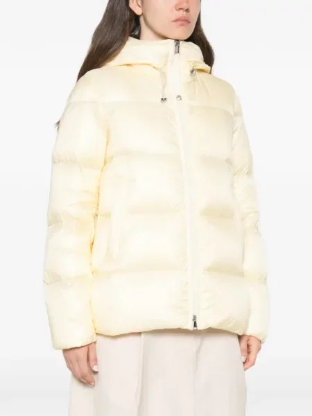 Geacă Moncler cu glugă galben