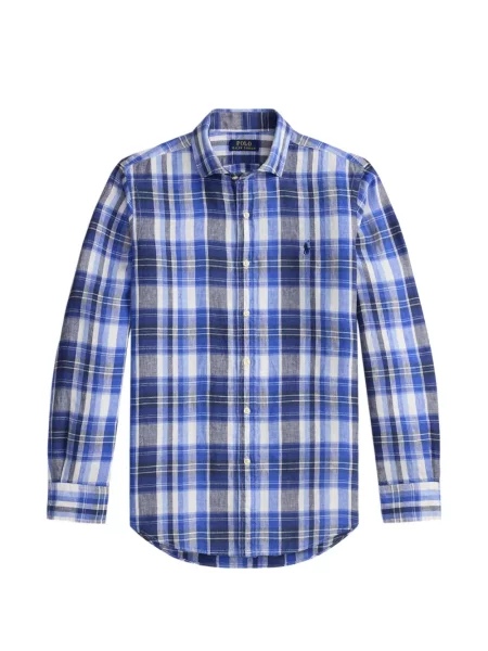 Șosete Polo Ralph Lauren cu broderie în carouri de flanelă verde
