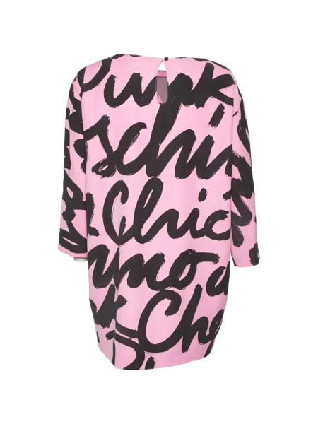 Tunika Moschino Cheap & Chic s potiskem růžová