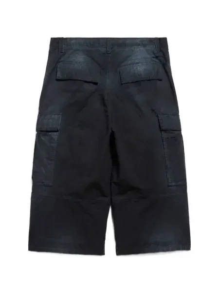Zkrácené cargo kalhoty Balenciaga černé
