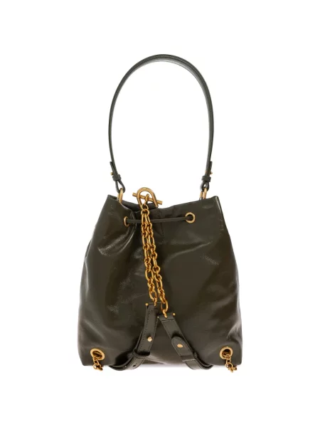 Rucsac Balmain din piele verde