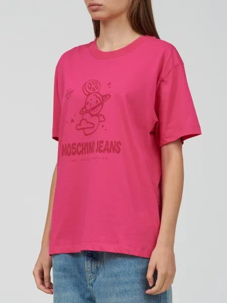 Футболка Moschino Jeans рожева