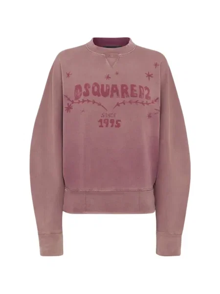 Hanorac Dsquared2 cu broderie roz