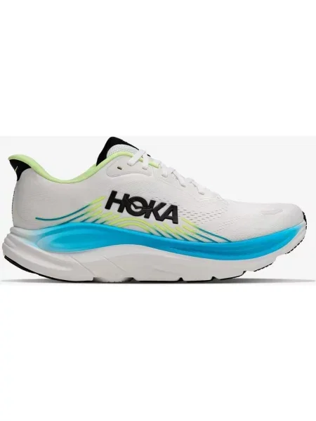 Buty do biegania HOKA Clifton 11 Wide niebieski zielony biały