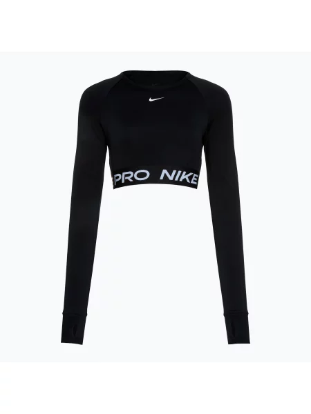 Dámske tréningové tričko s dlhým rukávom Nike Pro Dri-Fit black/white čierna