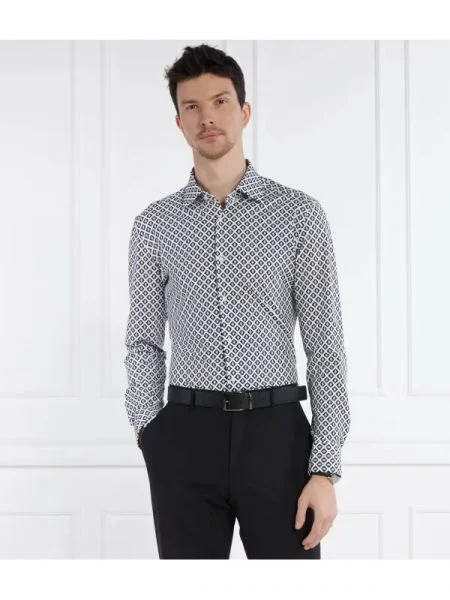 BOSS BLACK Cămașă P-HANK negru