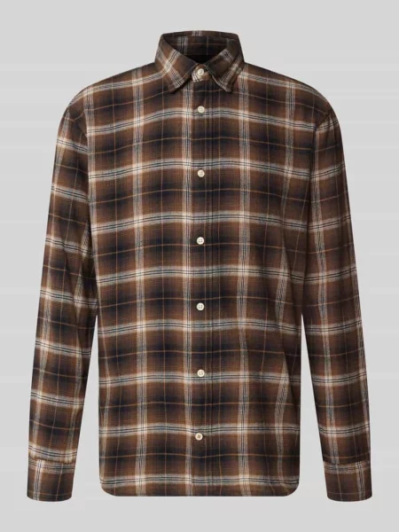 Koszula casualowa o kroju regular fit z kołnierzykiem typu kent model FIELD' Jack & Jones czarna