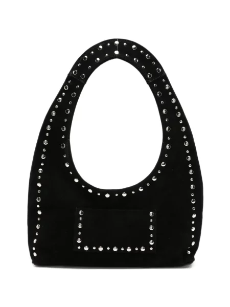 Geantă shopper Gimaguas din piele de căprioară negru