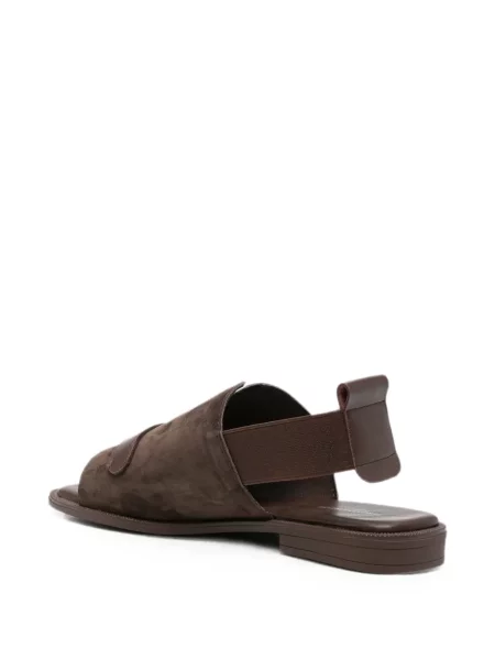Sandale Sergio Moretti Firenze slingback cu autograf maro