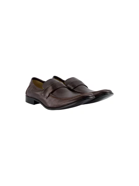 Półbuty Mm6 Maison Margiela skórzane brązowe