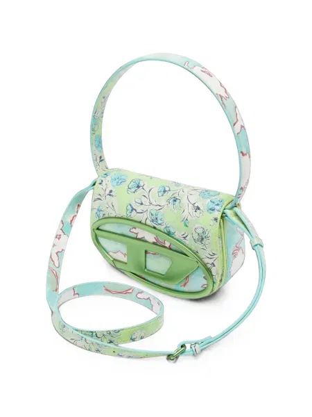 Geantă Diesel cu model floral cu imagine verde