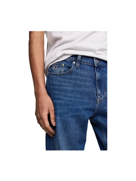 Szerokie jeansy Tommy Jeans niebieskie