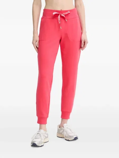 Pantaloni Dkny alergare cu autograf cu cordon roz