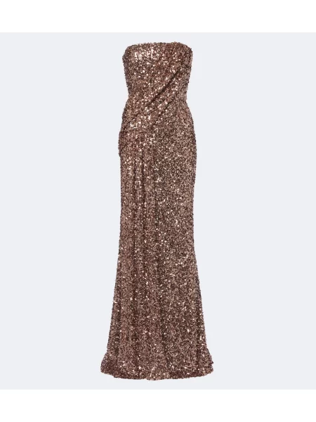 Rochie Elie Saab fără bretele roz