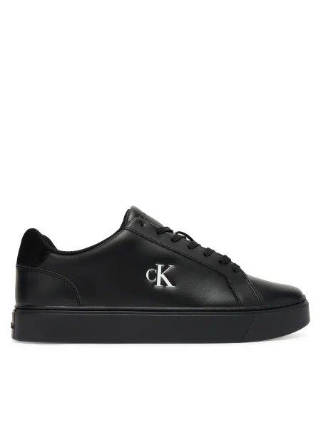 Кожени маратонки Calvin Klein CLASSIC CUPSOLE LACEUP LTH мъжки черно