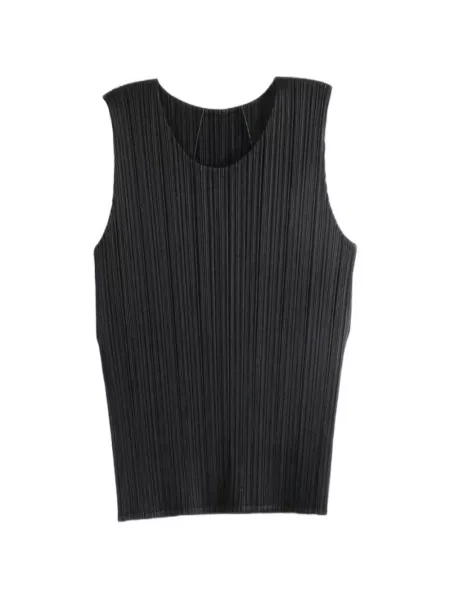 Top Pleats Please Issey Miyake fără mâneci negru