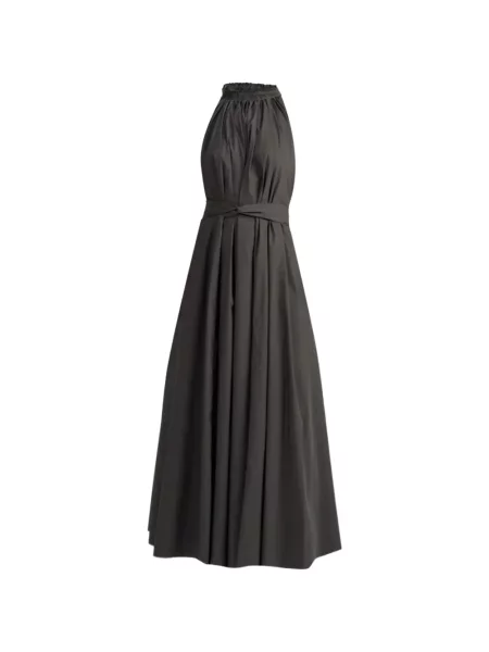 Rochie maxi Sa Su Phi fără mâneci gri