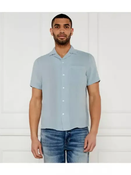 HUGO De in cămașă Ellino | Straight fit albastru