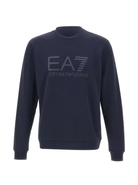 Hanorac Ea7 Emporio Armani cu autograf albastru