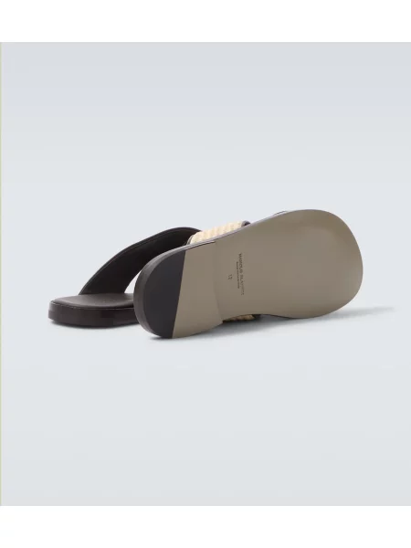 Sandale Manolo Blahnik din piele bej