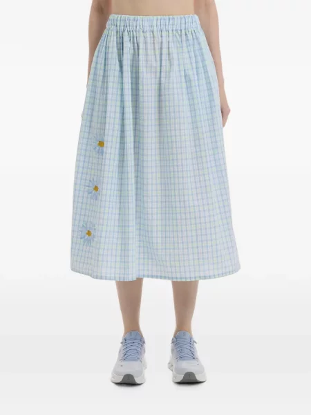 Fustă midi Joshua Sanders cu model floral cu imagine alb