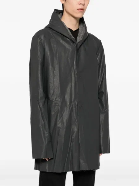 Palton Ma+ cu glugă negru