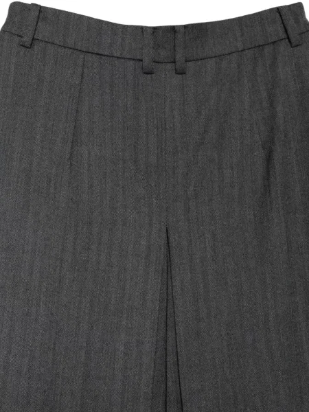 Pantaloni Juun.j cu model herringbone gri