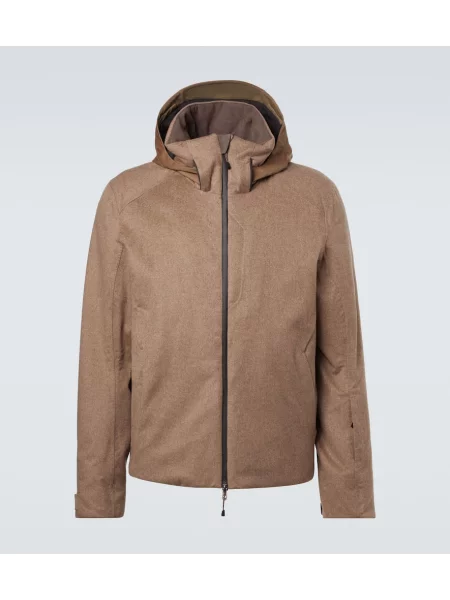 Smučarska jakna Sease iz kašmirja rjava