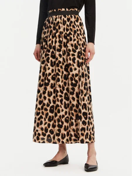 ONLY Plisirano krilo Venedig rjava