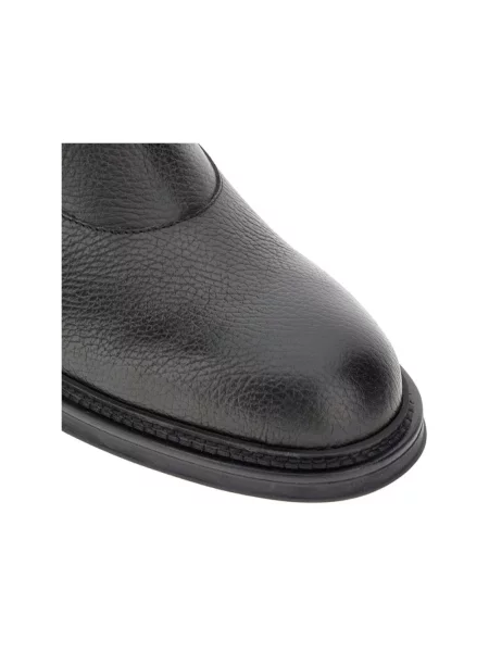 Sztyblety Emporio Armani skórzane czarne